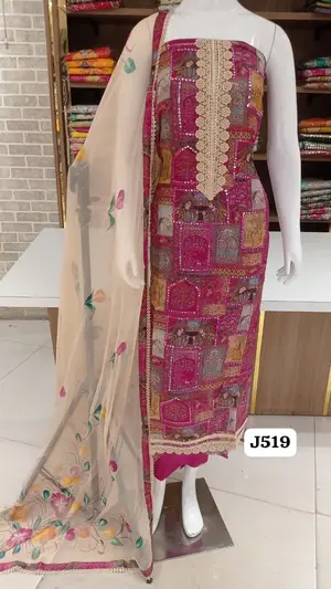 Imported Buberry with beautiful Madhubani print