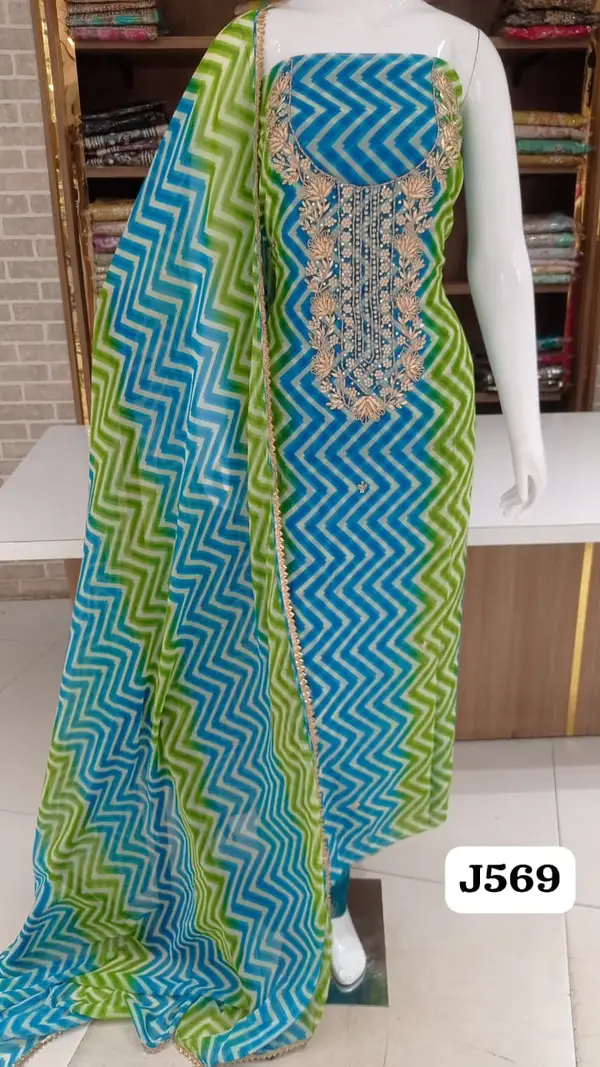 Georgette party wear lehriyan collection