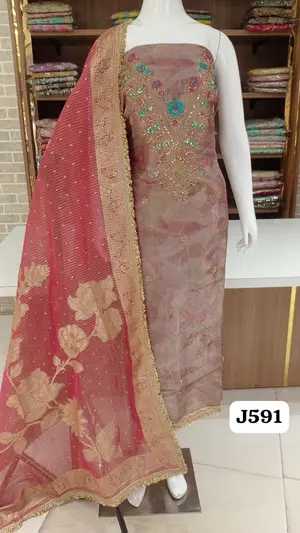 Banarasi silk with beautiful self weaving