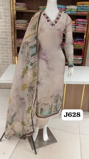20-22 SEPT DISPATCH DATE: Soft silk party wear collection with beautifull stylish neck work