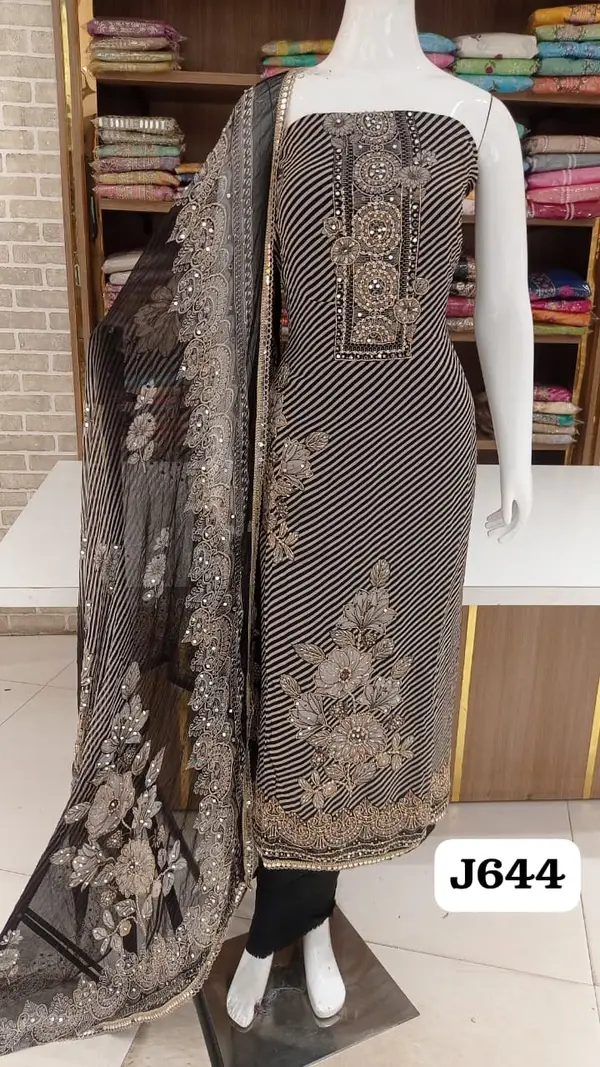 black special party wear collection at soft silk