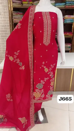 Soft silk banarsi style self weaving w