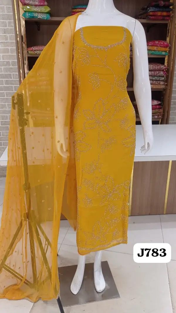 new party wear collection  of soft silk with beautiful  saworski work