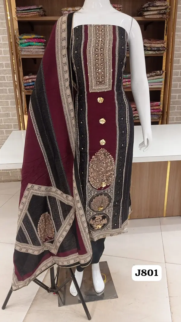 modal silk semi stitched beautiful designer