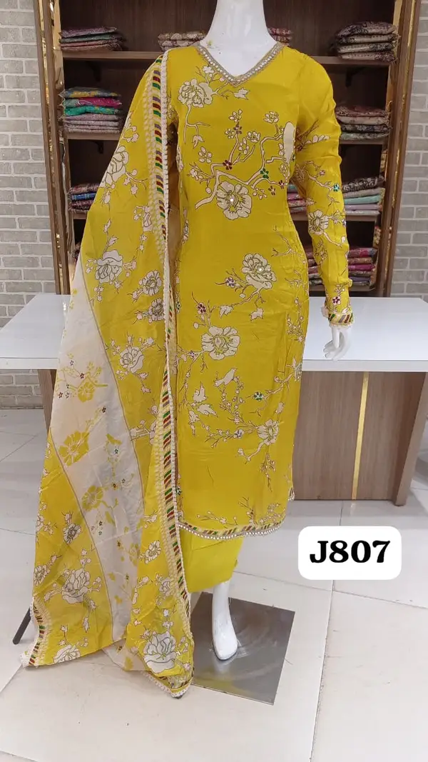 Soft silk semi stitched beautiful  party wear collection
