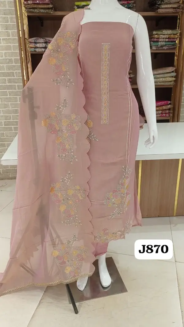 Pure soft shimmer silk beautiful party wear collection