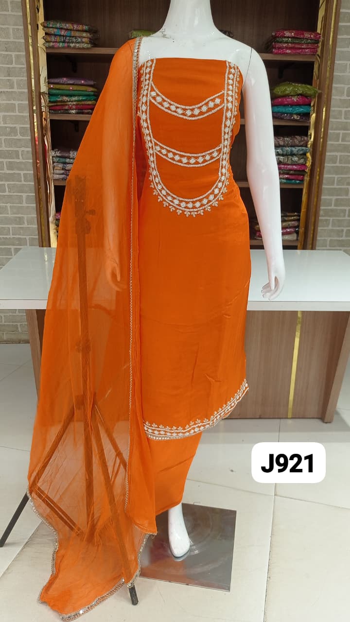 Pure soft silk beautiful party wear suits