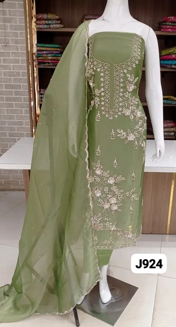 soft shimmer silk organza imported base