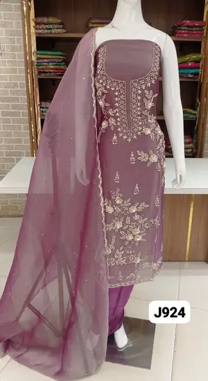 soft shimmer silk organza imported base