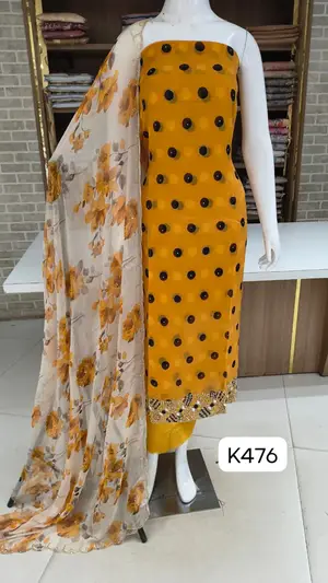 Soft organza party wear suits