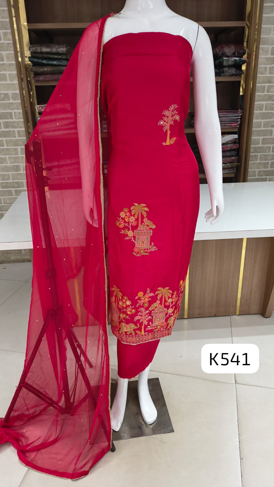 Soft silk party wear suits 