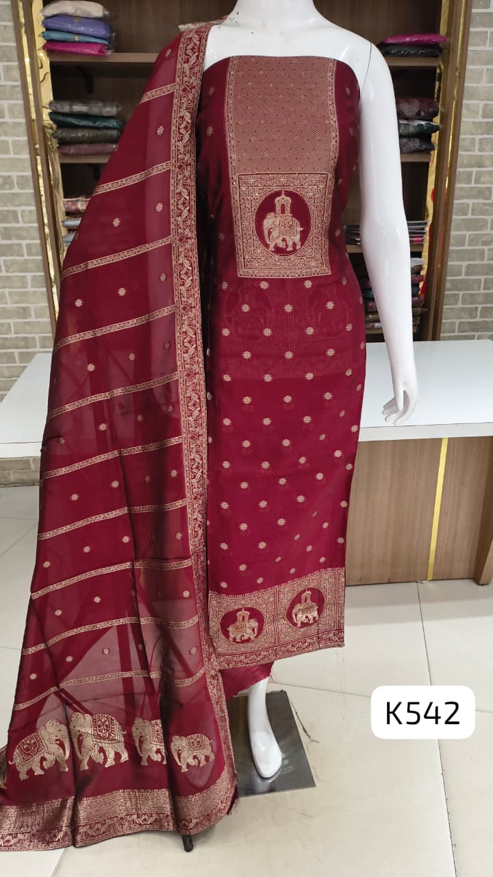 Soft silk party wear suits 