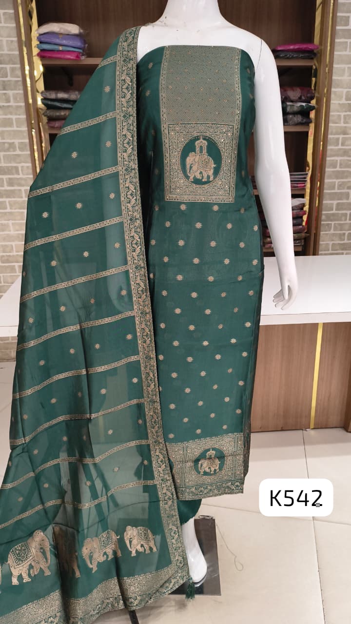 Soft silk party wear suits 