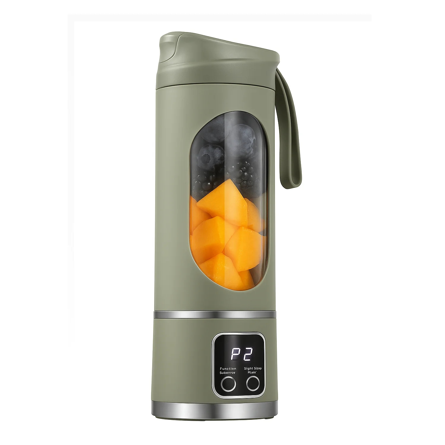 Portable USB Juicer Blender – 450ml, 1500mAh Rechargeable Battery, 18000 RPM, BPA-Free, 3 Programs, Stainless Steel Blades – Smoothies, Juices, Protein Shakes