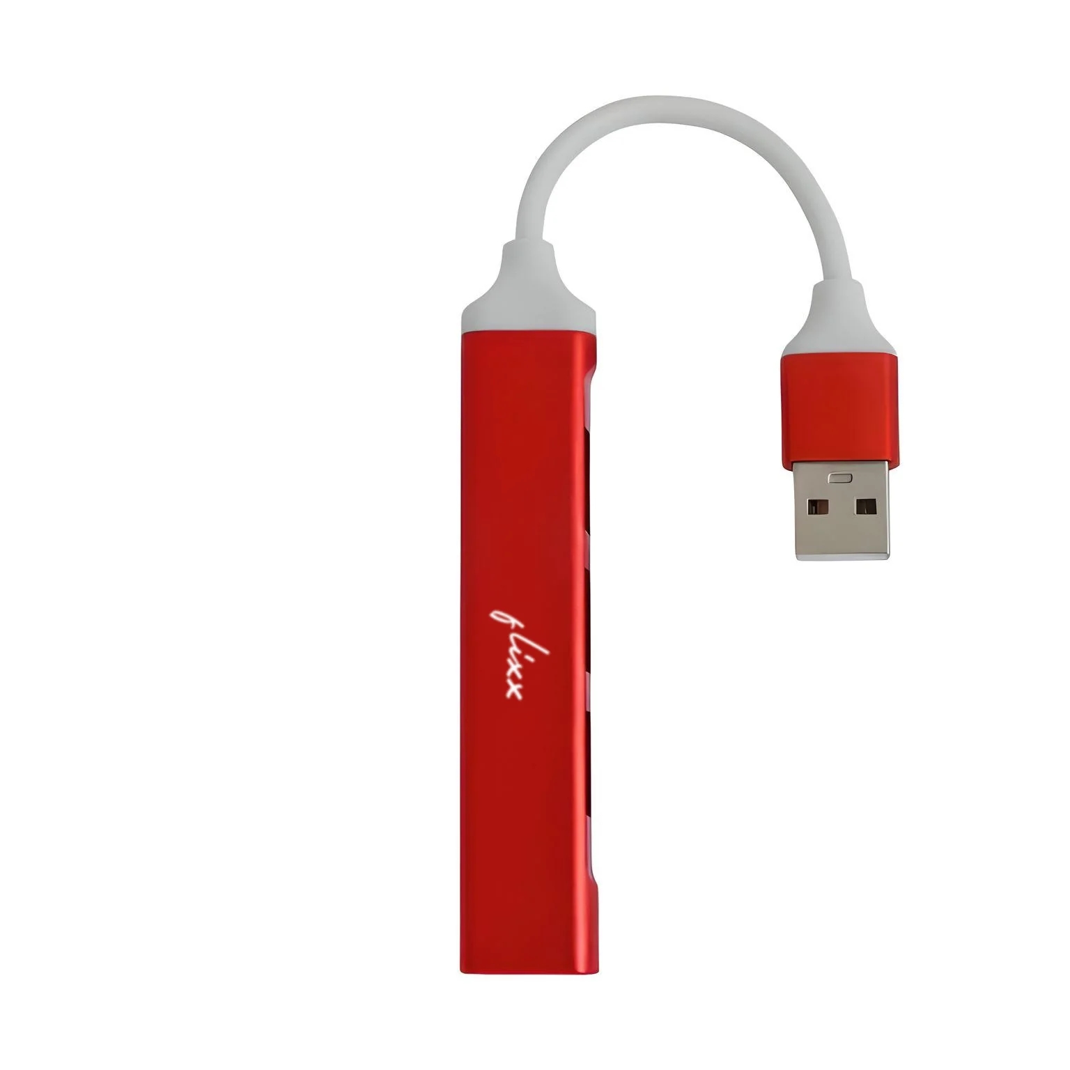 Flixx USB-A Hub | 4-Port USB 3.0 High-Speed Data Hub | Expand Connectivity for Laptops & PCs