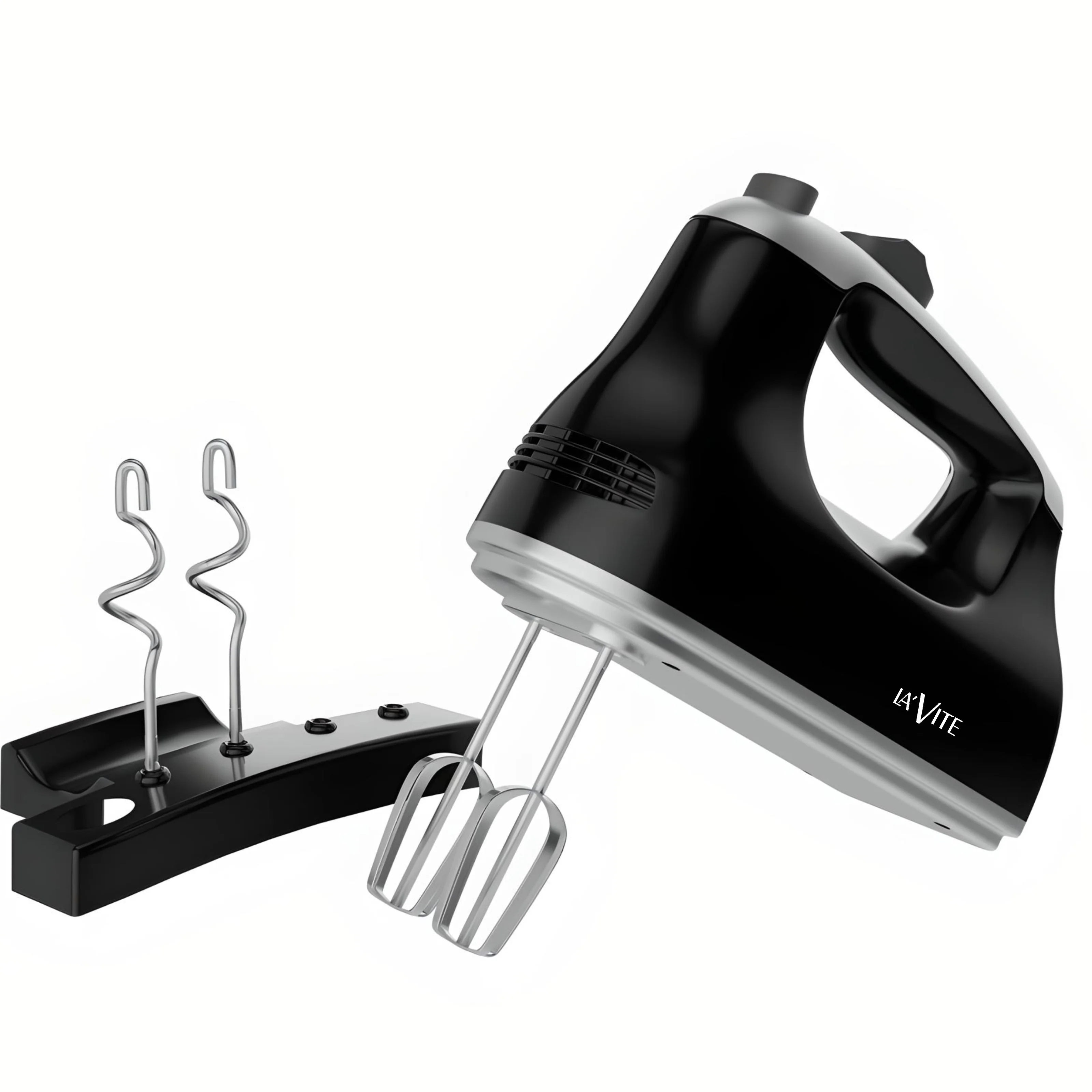 LA' FORTE Hand Mixer 300 W with Dough hook Beater hook and Mounting Bracket
