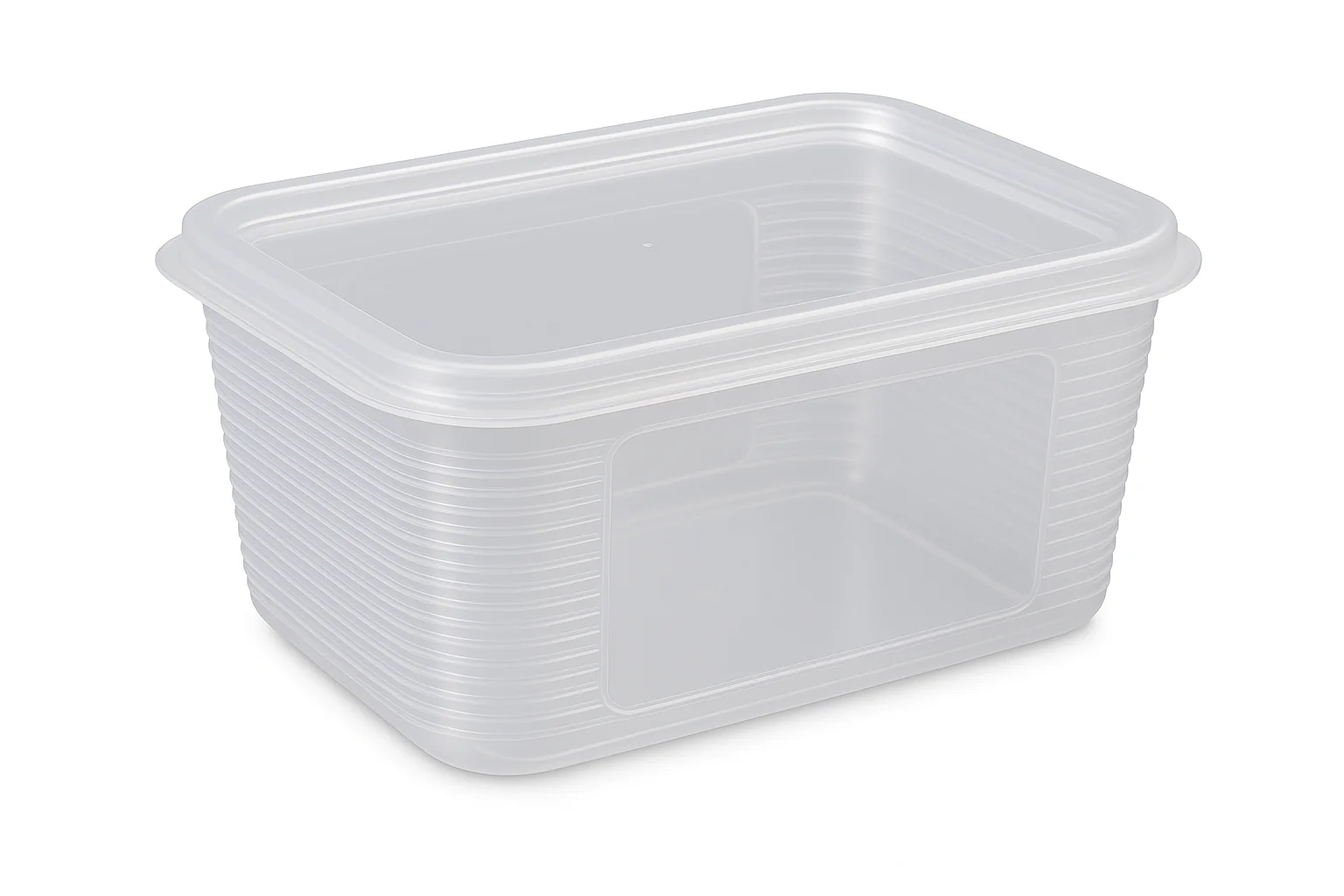 Premium Transparent Plastic Food Storage Containers with Lids –1800 ml/ Set of 6 – Airtight, Leak-Proof & Stackable – Ideal for Salads, Meal Prep, Leftovers, Kitchen & Fridge Organization