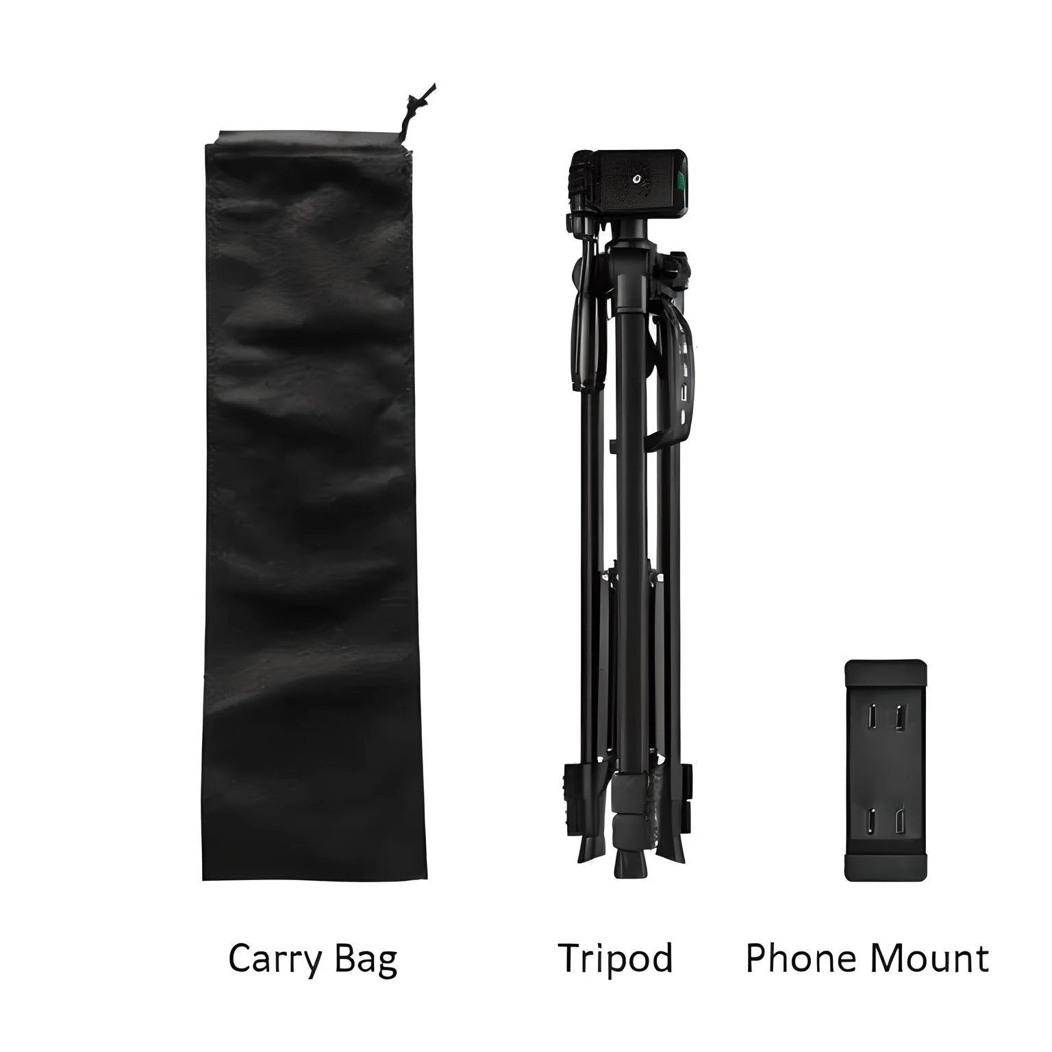 Flixx Mobile Tripod Stand | Sturdy Aluminum, Adjustable Height, 360° Rotatable Head | Lightweight & Heavy-Duty