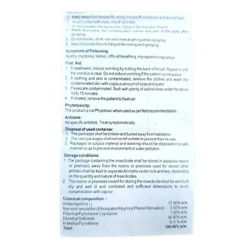 TataMida Insecticide (Imidachloprid 17.8% SL)