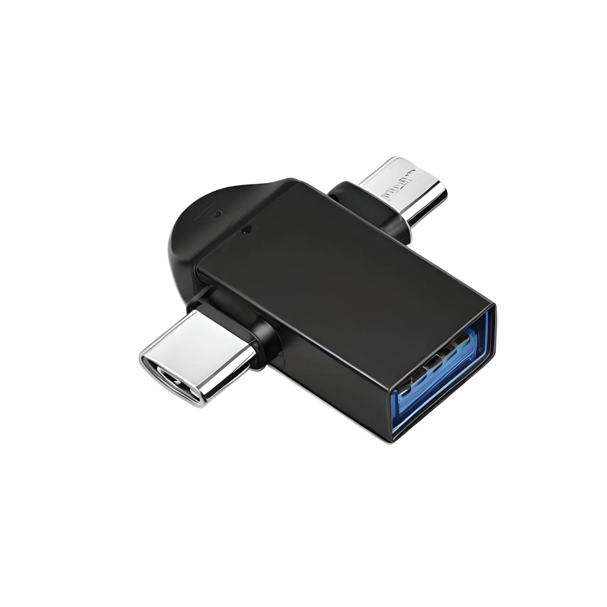 Flixx 2-in-1 OTG Adapter with Micro USB & Type-C Ports