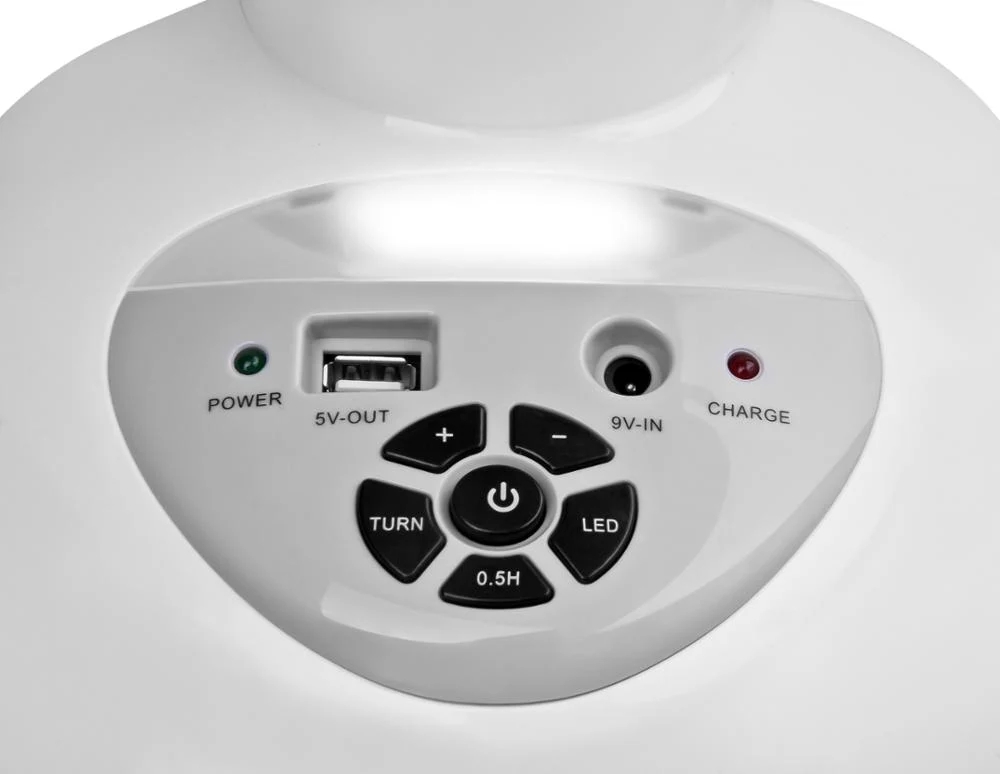 La'Forte Rechargeable Table Fan (14 Inches) with LED Light