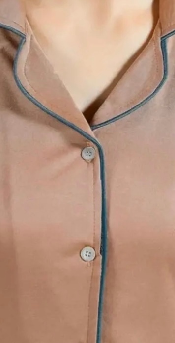 Bronze Satin Night Suit 