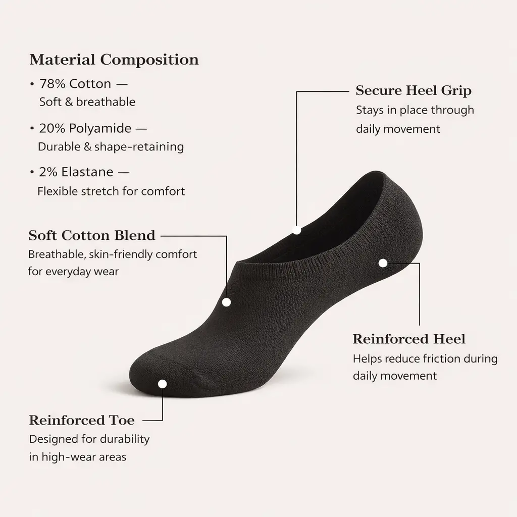 Lord Walker No-Show Socks — Invisible Everyday Comfort (Code -35000)
