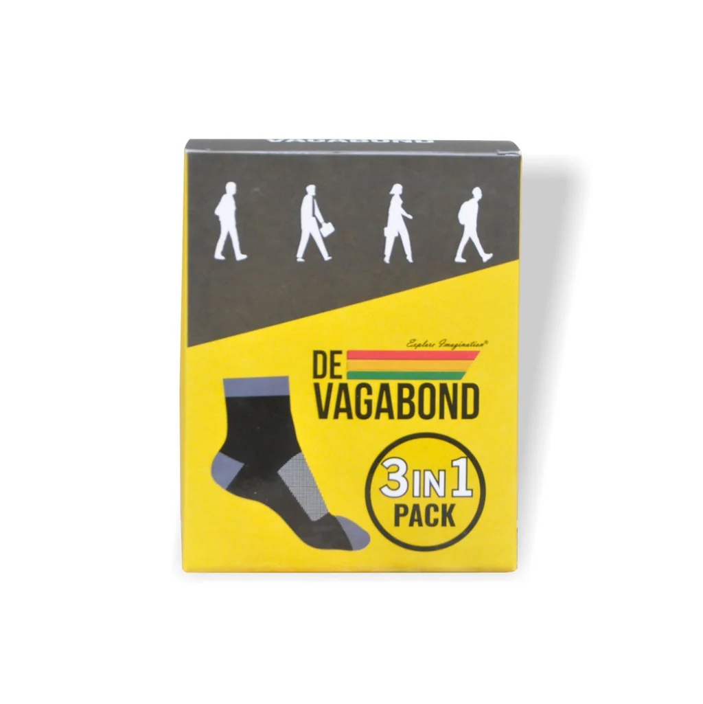 Casual Unisex Ankle Length Socks (Pack of 3) Brown 