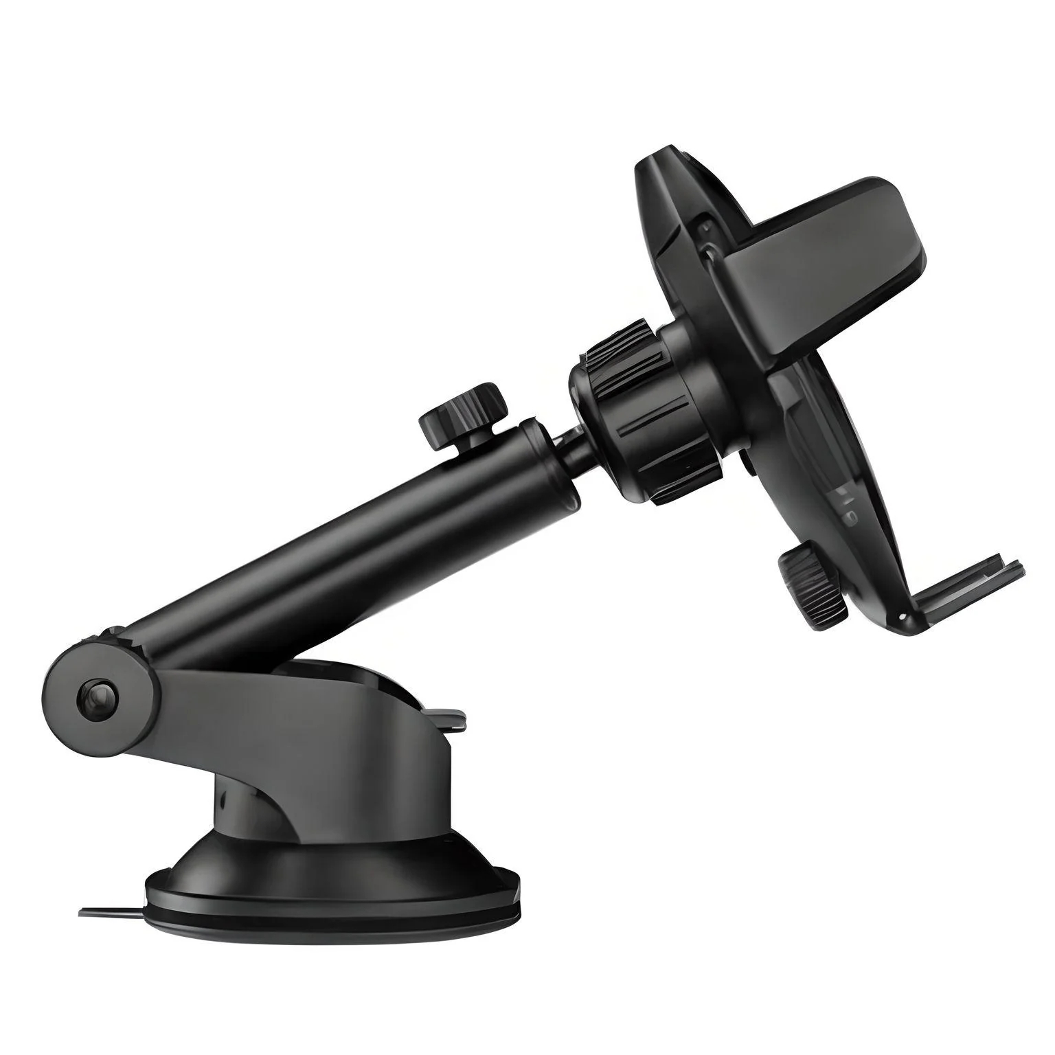 Flixx Car Mobile Holder, 360° Rotatable Phone Mount with Quick Release, One-Hand Operation & Scratch-Free Silicone Padding