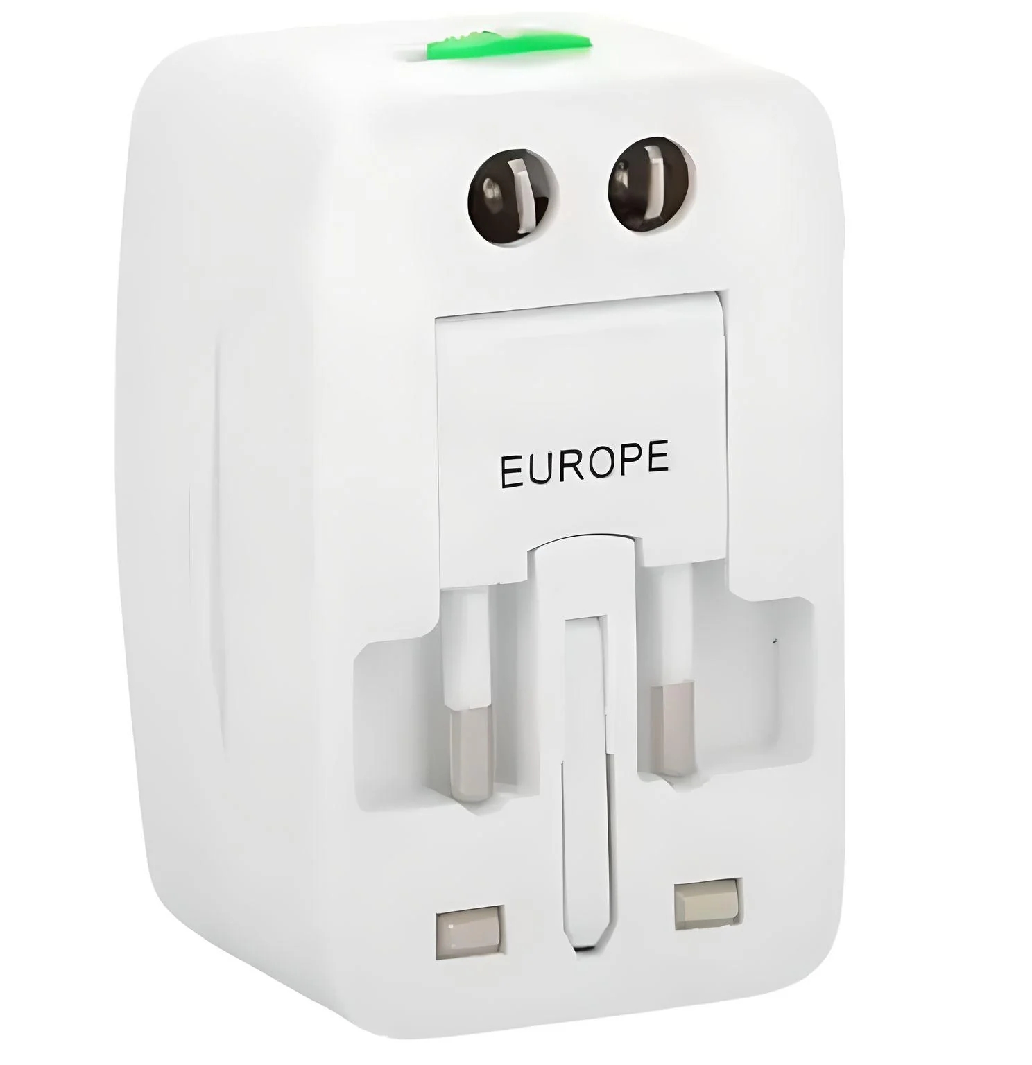 Flixx Universal Travel Adapter with Dual USB Ports | Worldwide Compatibility & Surge Protection