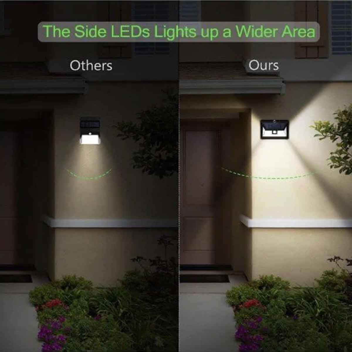 Solar Motion Sensor Light (Wall Mounted Pack of 2)