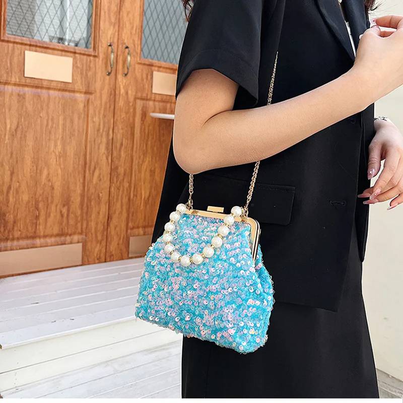 Howkly Pearl Tote Sequin Party bags