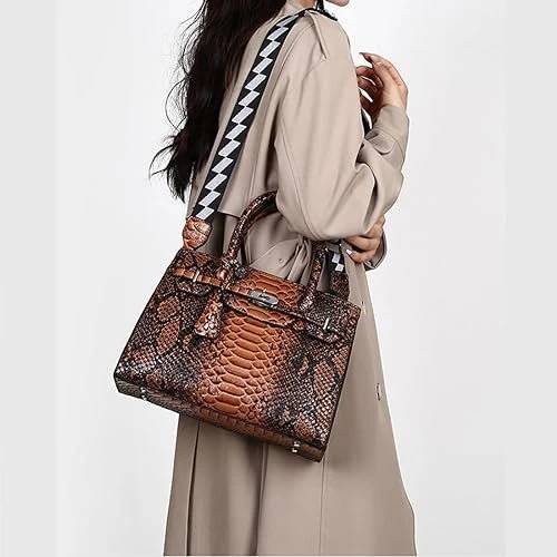 Howkly Fashion Designer Top Handle Satchel with Detachable Strap Luxury