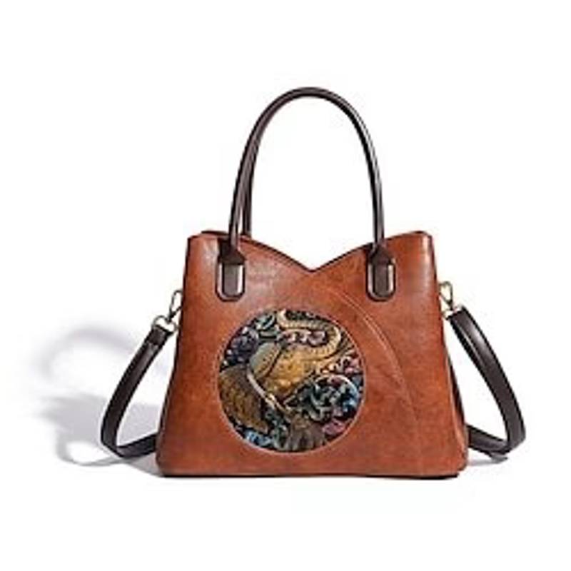 Howkly Daily Zipper Large Capacity Geometric Bag