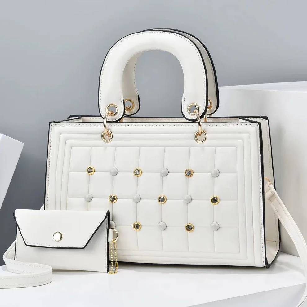 Howkly Cross-body Bags With Large Capacity Rivet Solid Bag