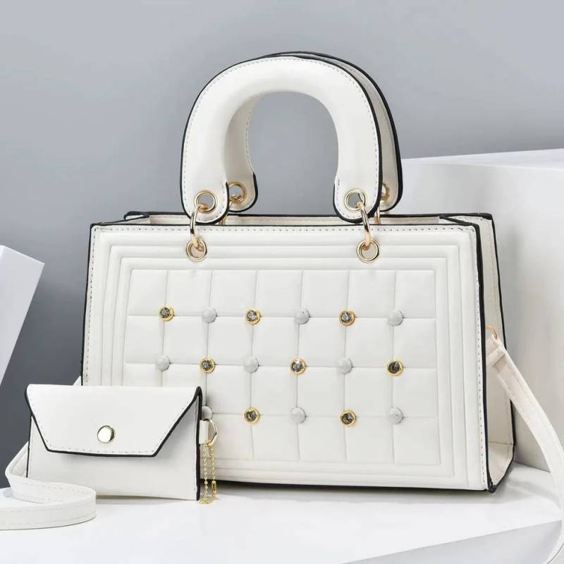 Howkly Cross-body Bags With Large Capacity Rivet Solid Bag