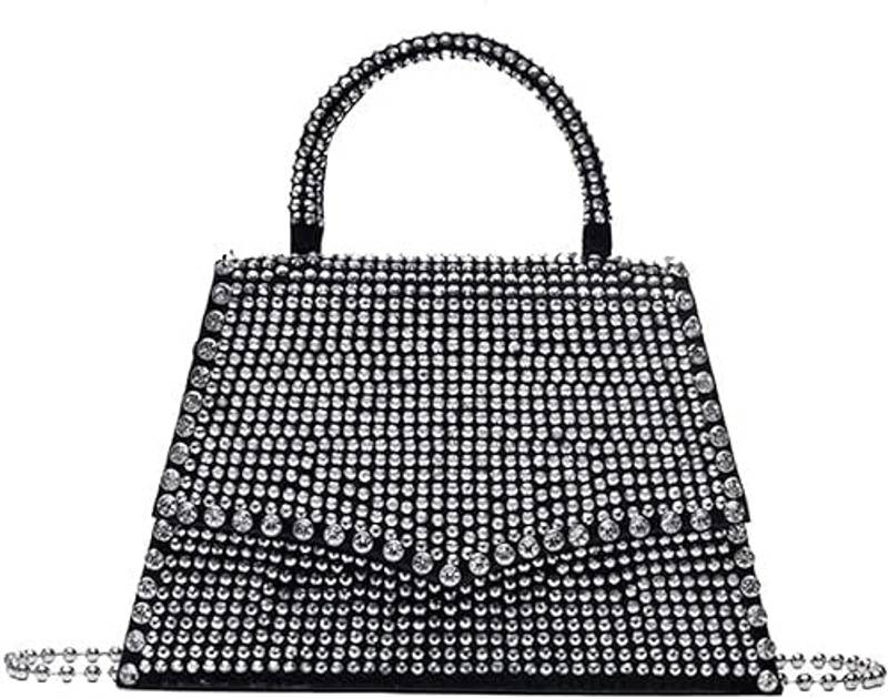 Howkly Crystal Rhinestone Handbag for Party