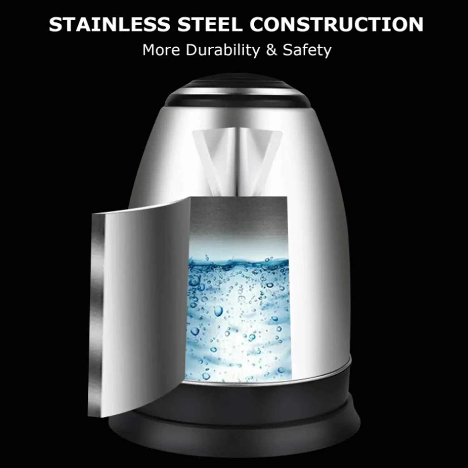 LA' FORTE Stainless Steel Electric Kettle 1.8 Ltr 1500 W EKLF002