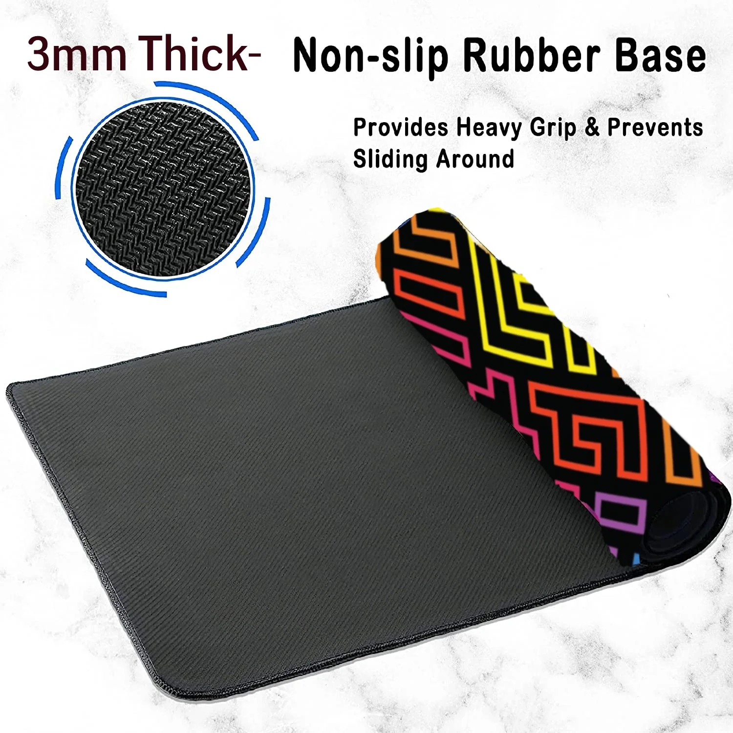 LA' FORTE Gaming Large Mouse Pad (3mm Thickness) (11 inches X 23 inches)