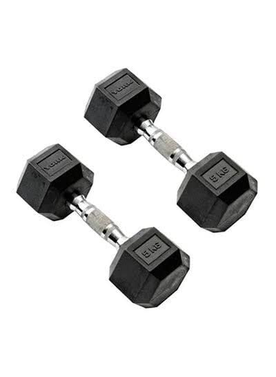 Rubber Coated Professional Exercise Hex Dumbbells
