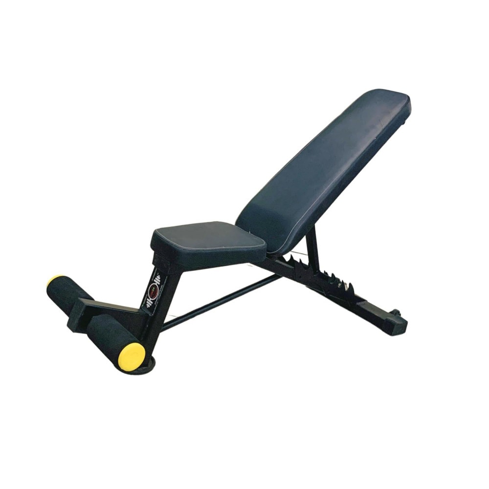 Gym24 Adjustable Heavy Duty 7 Postions Mahabali Bench 4X2 Pipe Weight Capacity 400 kg