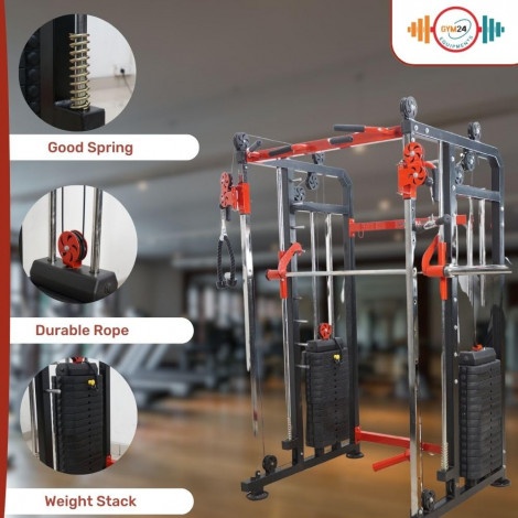 GYM24 FUNCTIONAL TRAINER WITH SMITH OLA PVC WEIGHT