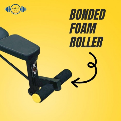 Gym24 Adjustable Heavy Duty 7 Postions Mahabali Bench 4X2 Pipe Weight Capacity 400 kg