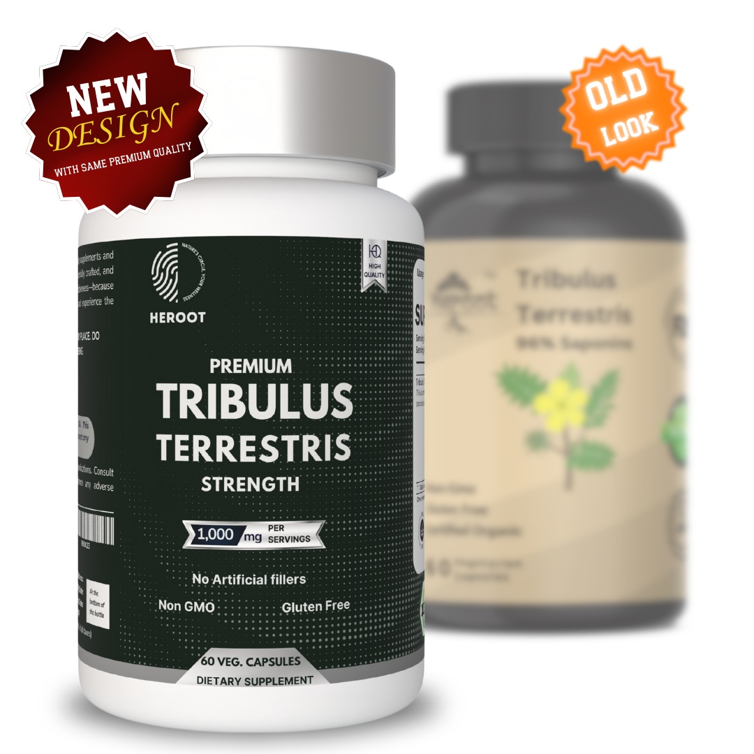 Tribulus Terrestris 500mg Extract - 60 Capsules | Testosterone Booster & Muscle Mass Support
