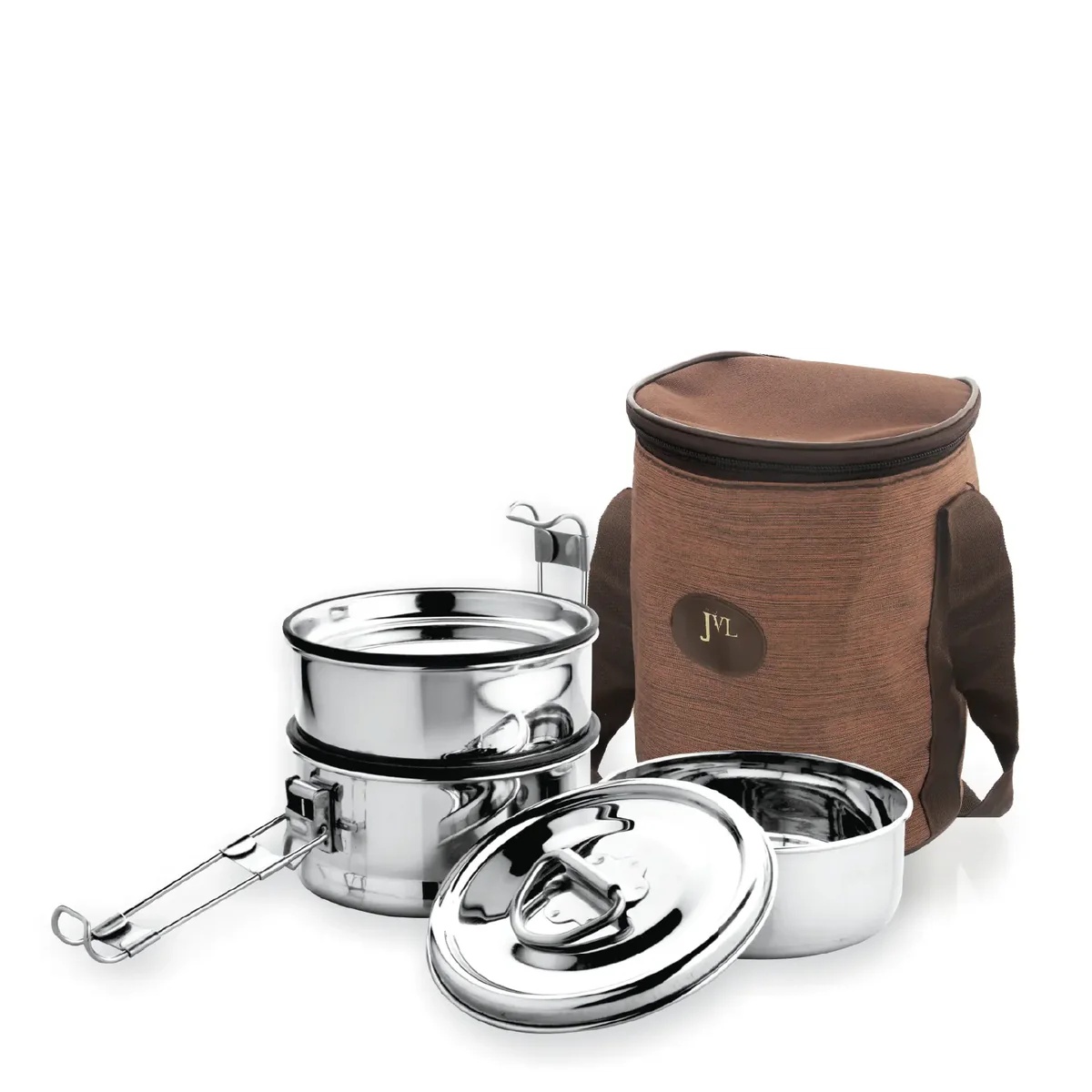 Round Leak Proof Lunch Box (Triple)