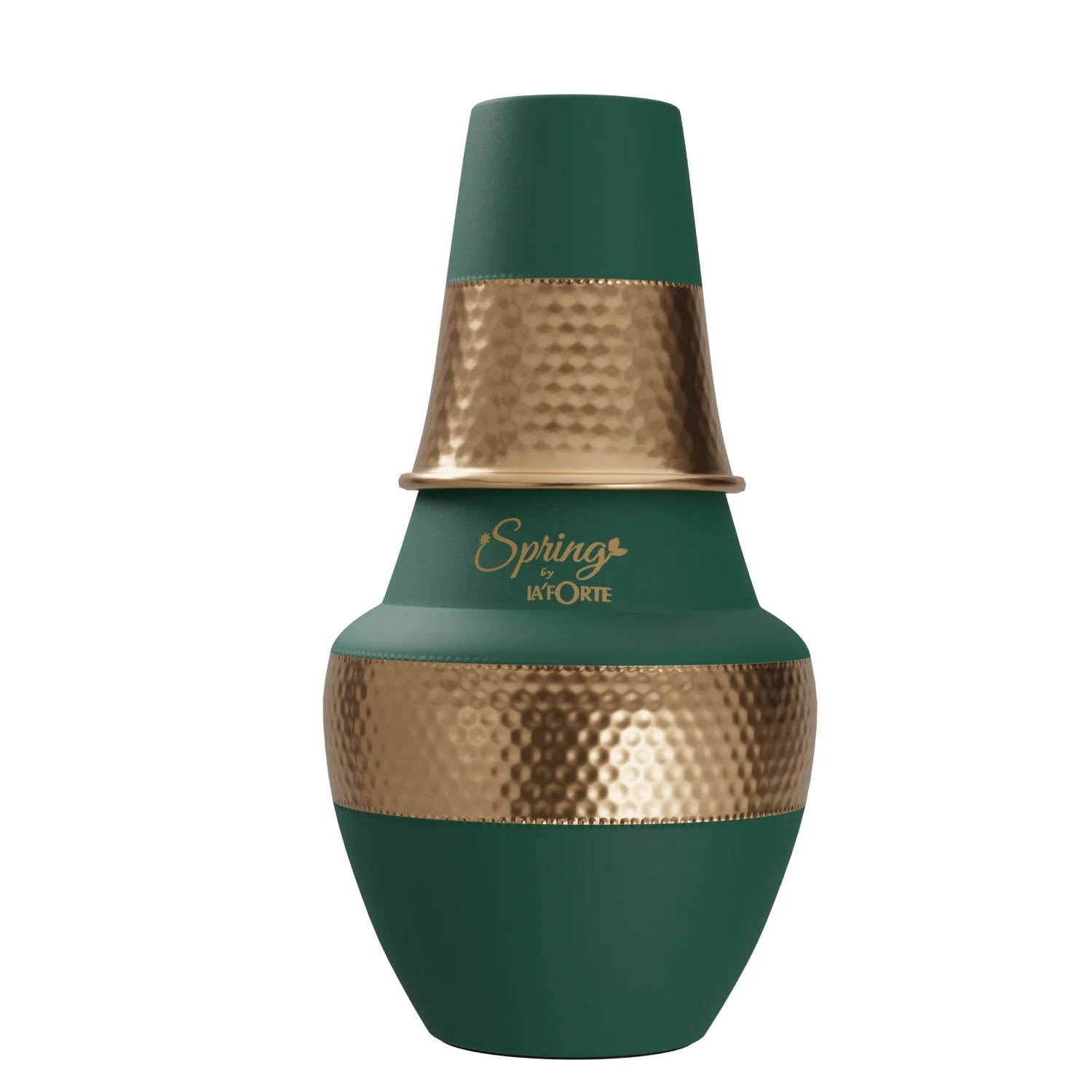 LA'FORTE Copper Bottle Venus Jar 1400 ml (Sea Green)