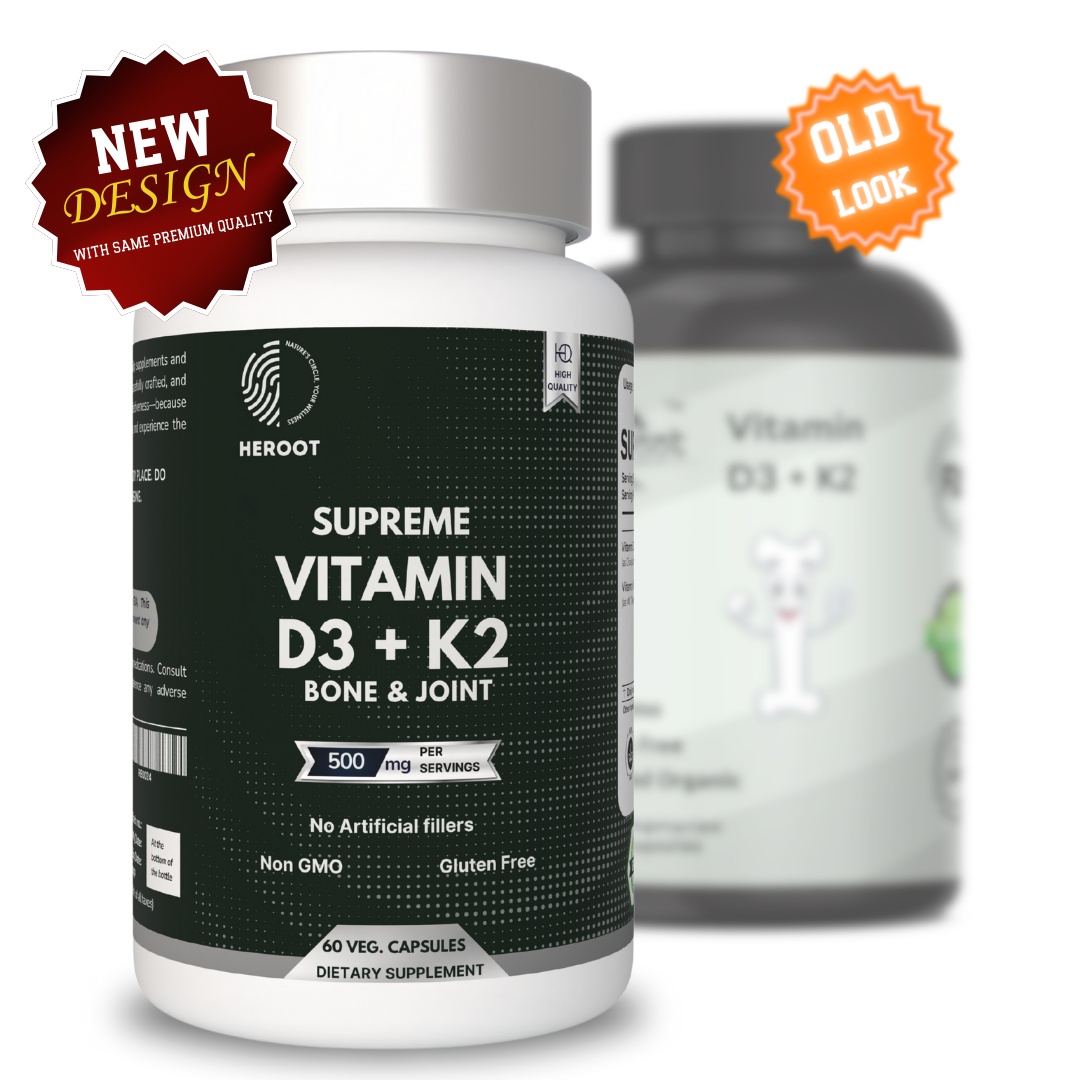 Vitamin K2 (MK7) with D3 5000 IU Supplement - for Immune Health