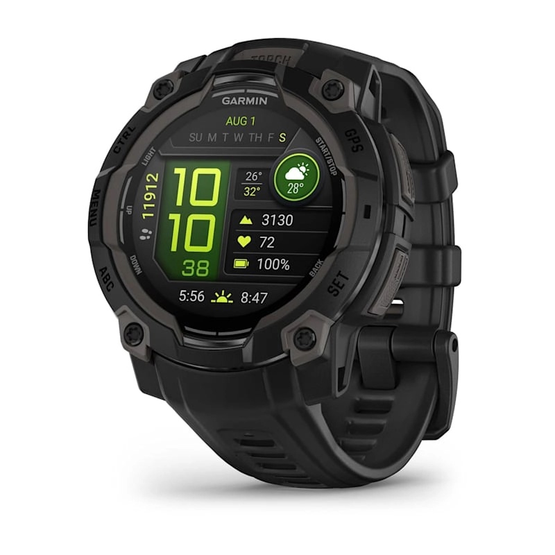 Instinct 3 – 45 mm, AMOLED Black with black band