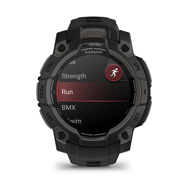 Instinct 3 – 45 mm, AMOLED Black with black band