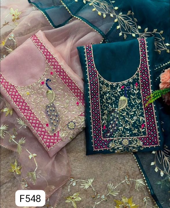 ORGANZA UNSTITCHED SUITS